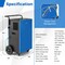 Costway 57-Pint(DOE) Portable Commercial Dehumidifier with Drain Hose 24H Timer 8,000 Sq. ft Coverage Area (MAX 215Pint at 95°F, 90%RH)